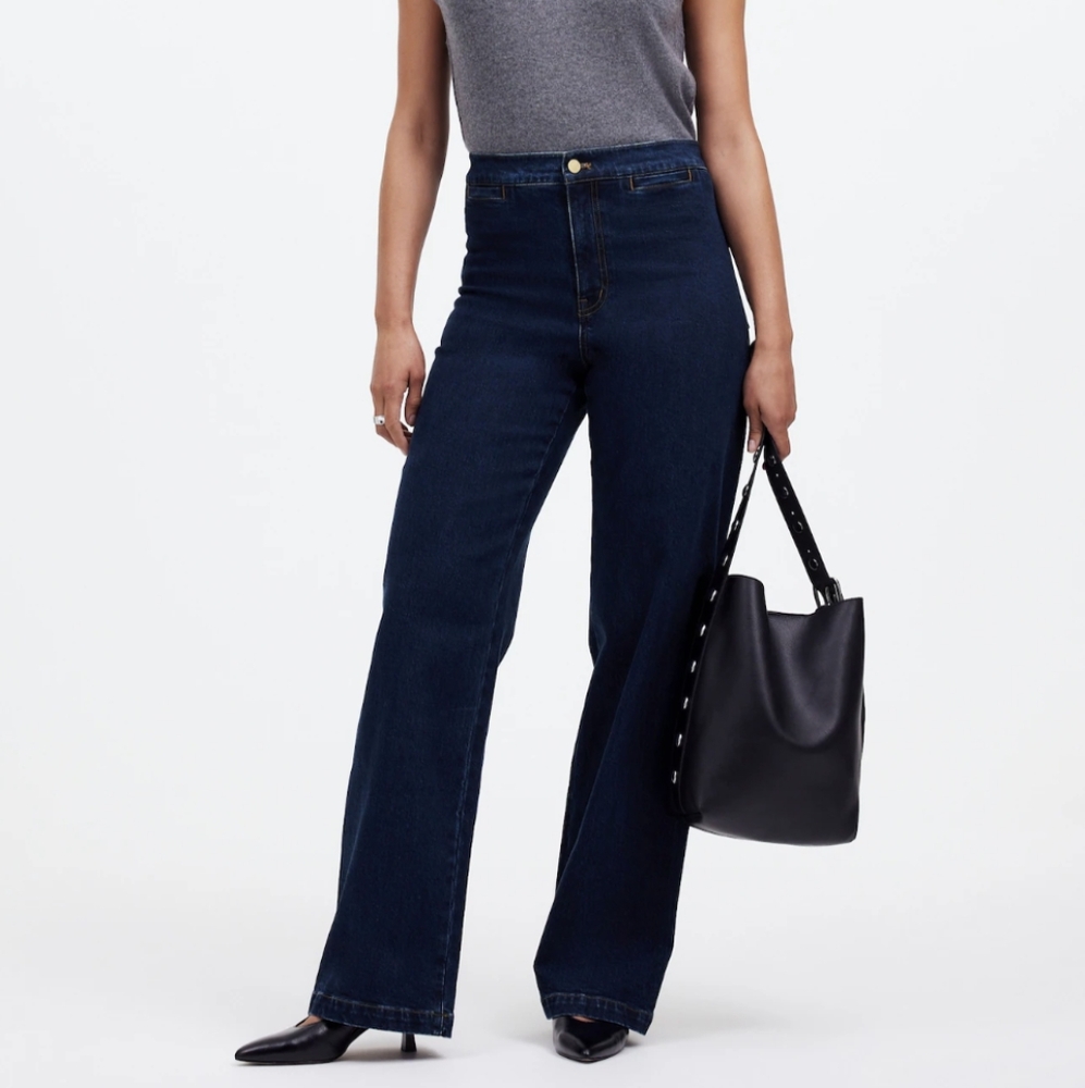 Madewell Emmett Curvy Wide Leg Pants
